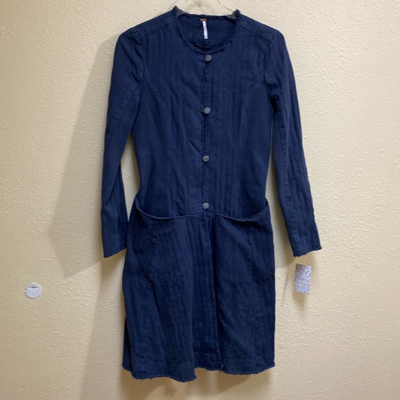 Free People Long Denim Jacket - Picture 4 of 13